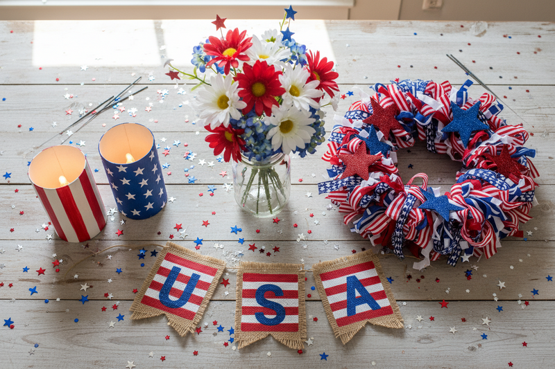 Spangled and Handmade: 4 Brilliant DIY 4th of July Decoration Ideas