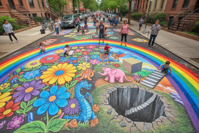 Street Canvas: Brilliant Sidewalk Chalk Art Ideas to Brighten Your Neighborhood