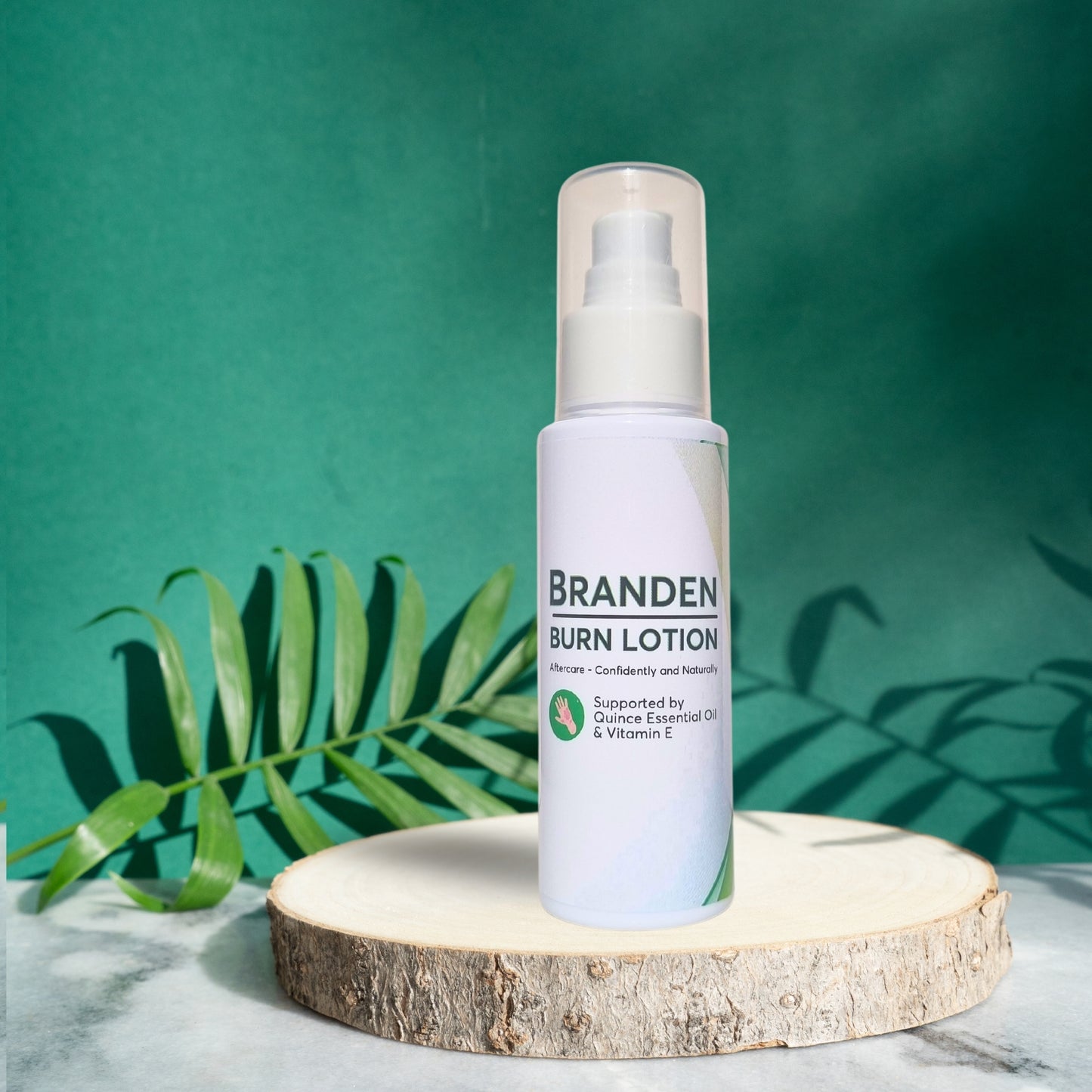 Branden Burn Lotion: Your Skin's Protector Formulated with a unique blend of quince oil and herbal actives, Branden Burn Lotion offers rapid relief and supports the skin's natural healing process. Quince Oil: Rich in antioxidants and vitamins, quince oil helps to nourish and protect damaged skin, accelerating the healing process. Herbal Actives: Our carefully selected blend of herbal extracts works synergistically to soothe inflammation, reduce pain, and promote skin regeneration. How It Works: Apply Bra