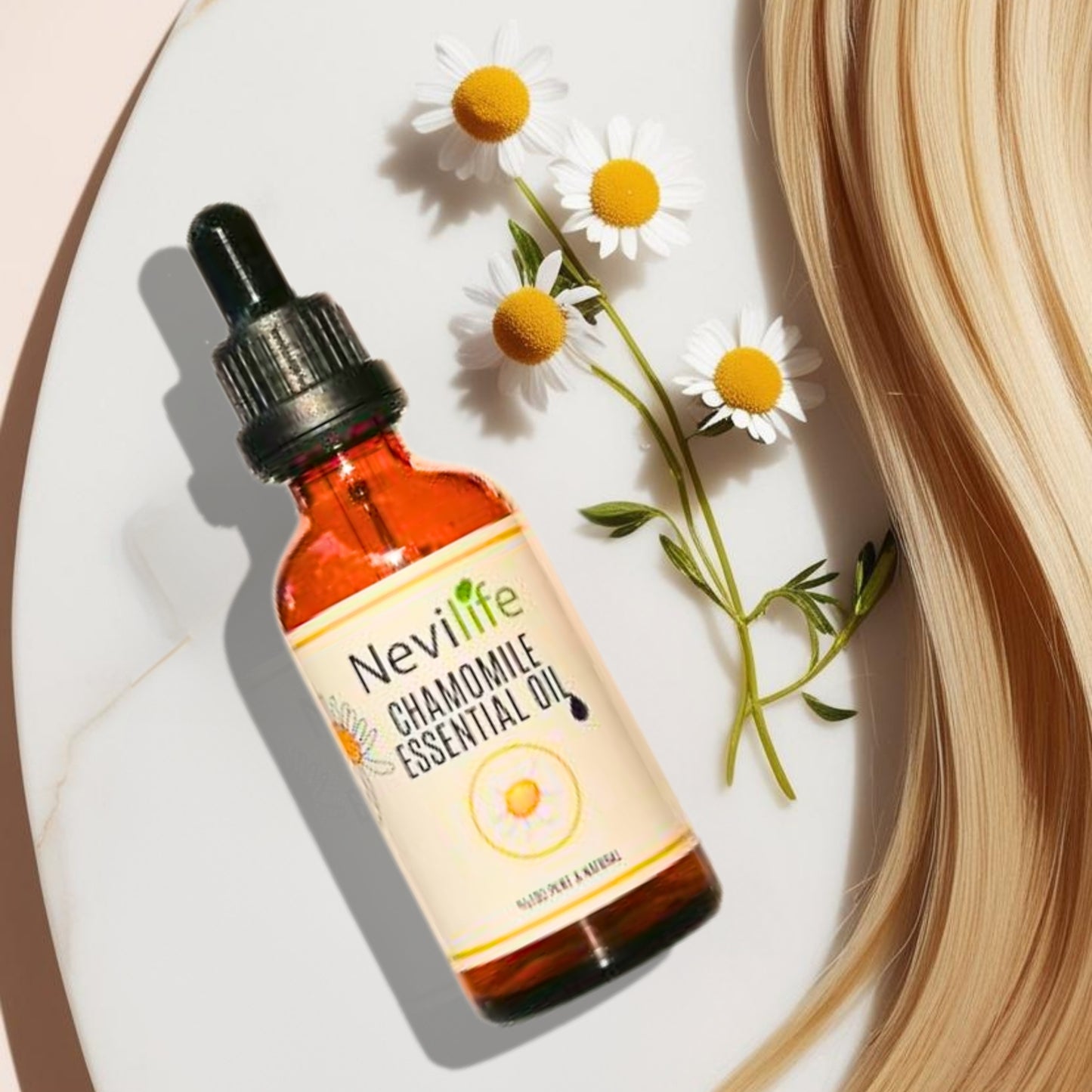 100% Pure Organic Chamomile Essential Oil - Calming, Soothing & Relaxing - Premium Grade