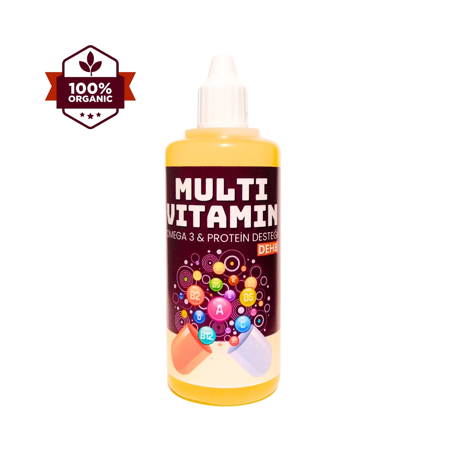 Nevilab Complete Multivitamin with Omega 3 & Protein Oil-Based Supplement 100 ml