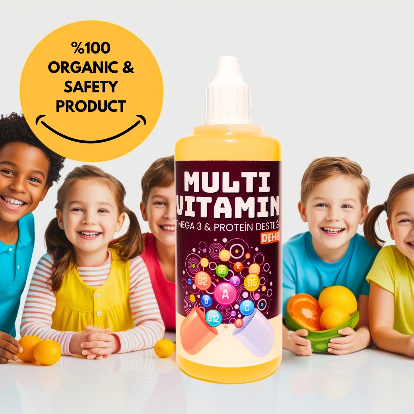 Nevilab Complete Multivitamin with Omega 3 & Protein Oil-Based Supplement 100 ml