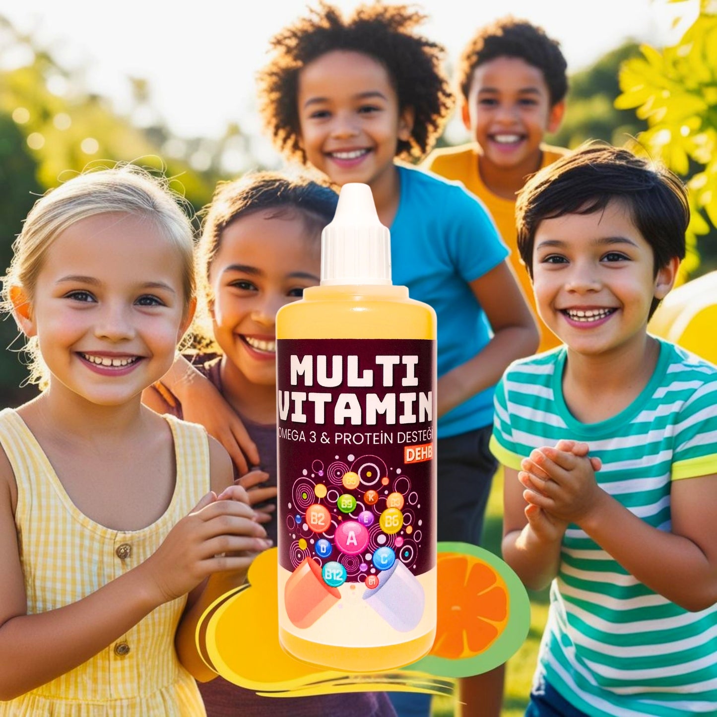 Nevilab Complete Multivitamin with Omega 3 & Protein Oil-Based Supplement 100 ml