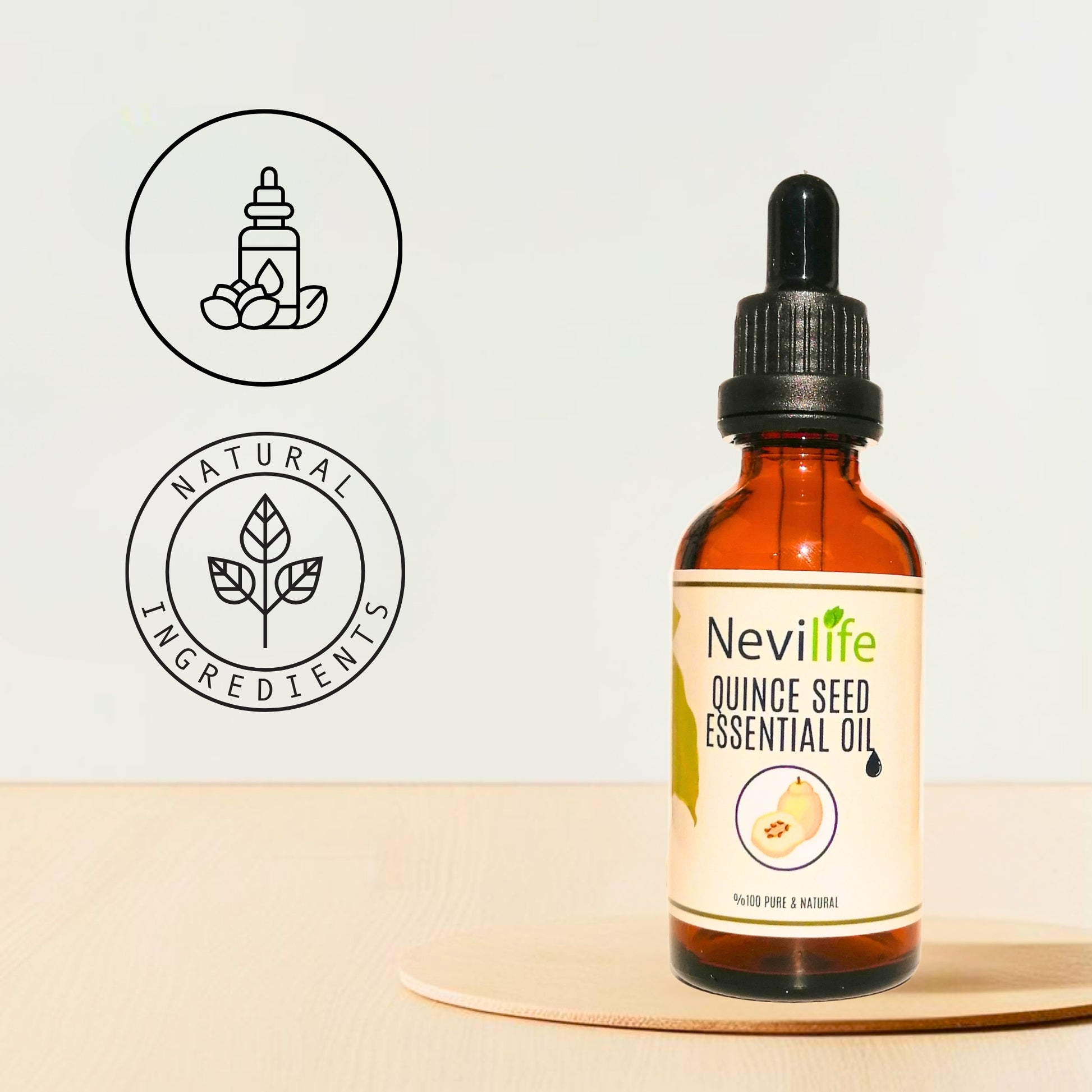 Nevilife Quince Seed Oil: Natural Hydration and Nourishment for Skin and Hair (Not an Essential Oil)