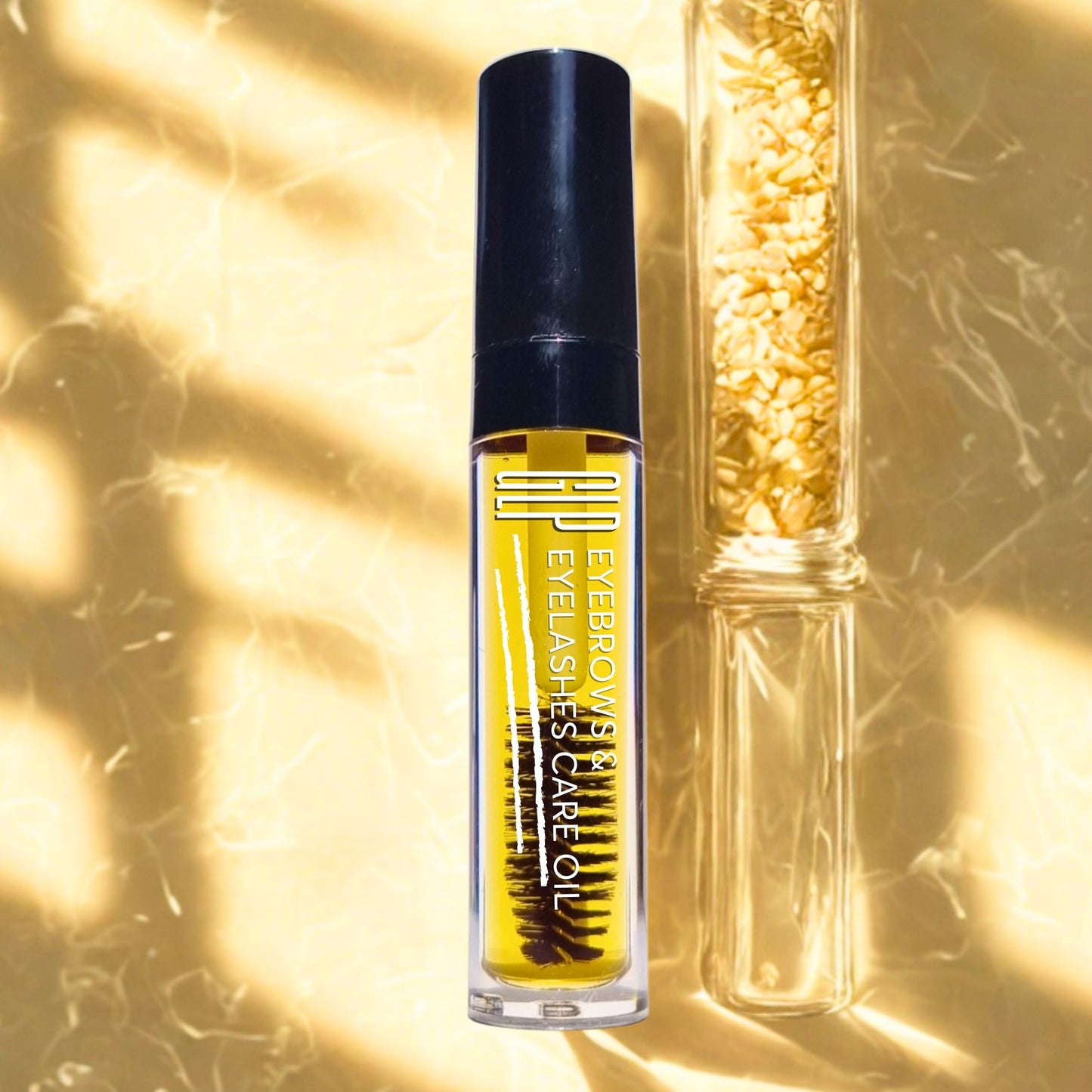 Organic and natural Strengthening eyebrow eyelashes oil with bayleaf oil and lavender oil