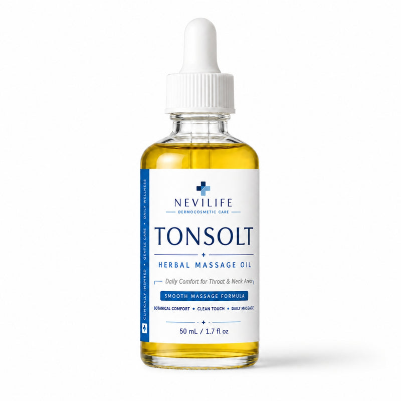 Nevilife Tonsolt Oil for Herbal Massage Oil for Tonsillitis & Sore Throat