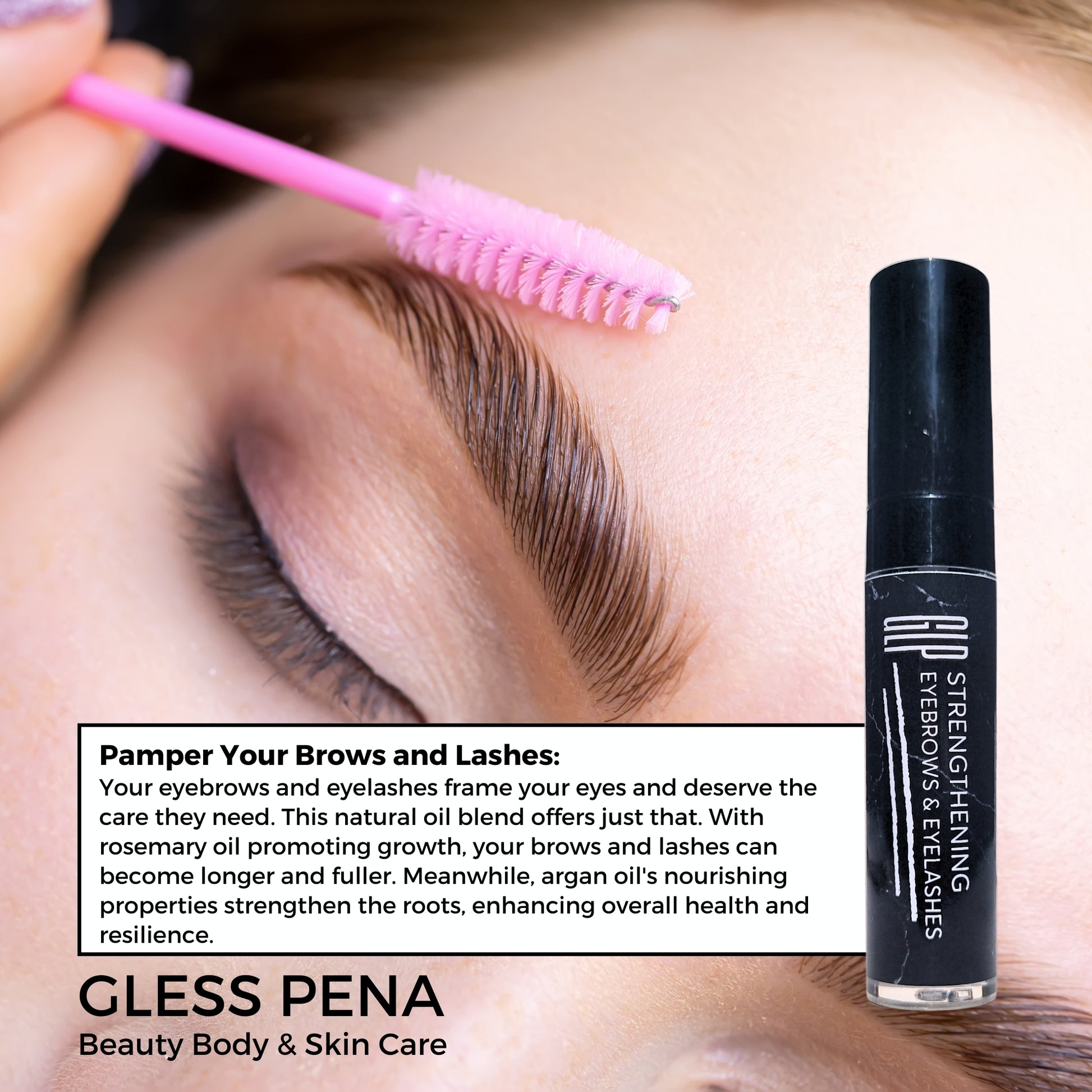 GLP organic strengthening eyebrows and eyelashes oil
