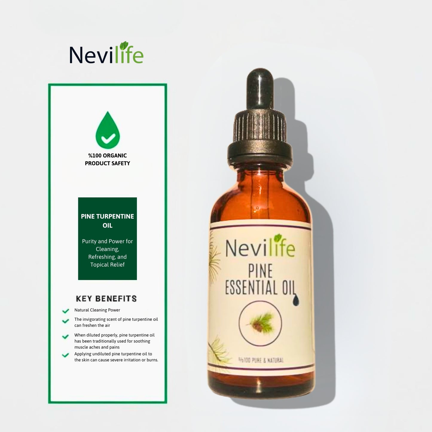nevilife organic pine turpentine herbal essential oil