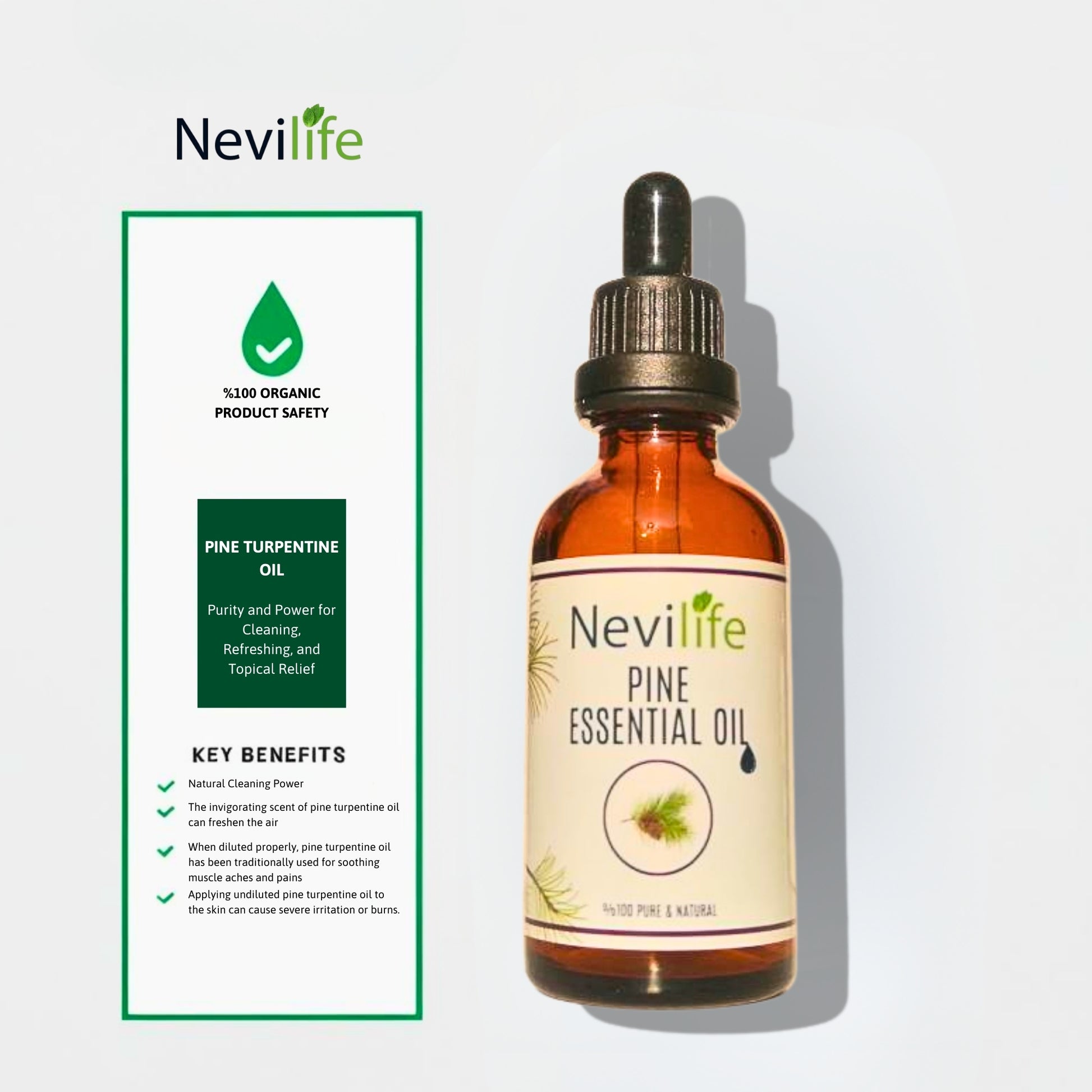 nevilife organic pine turpentine herbal essential oil