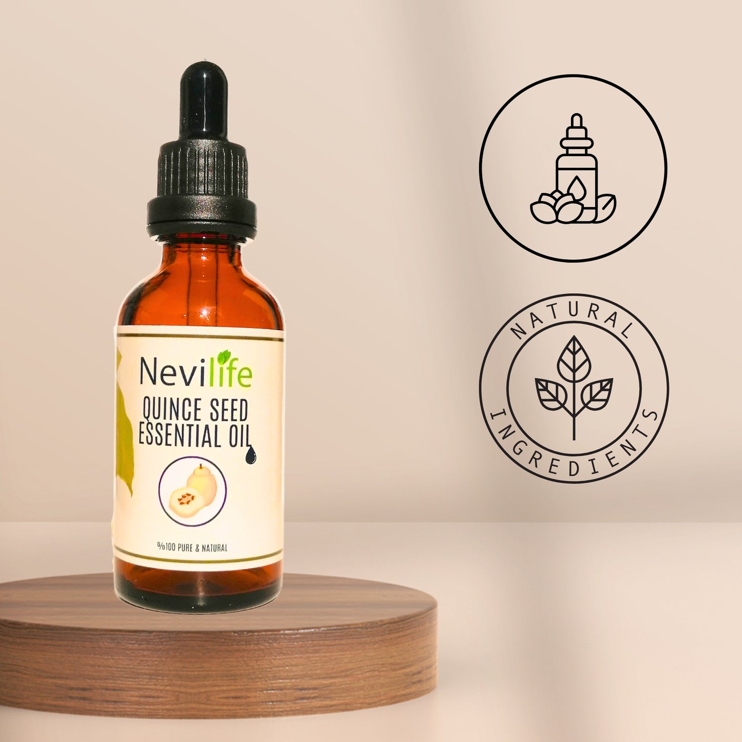 Nevilife Quince Seed Oil: Natural Hydration and Nourishment for Skin and Hair (Not an Essential Oil)