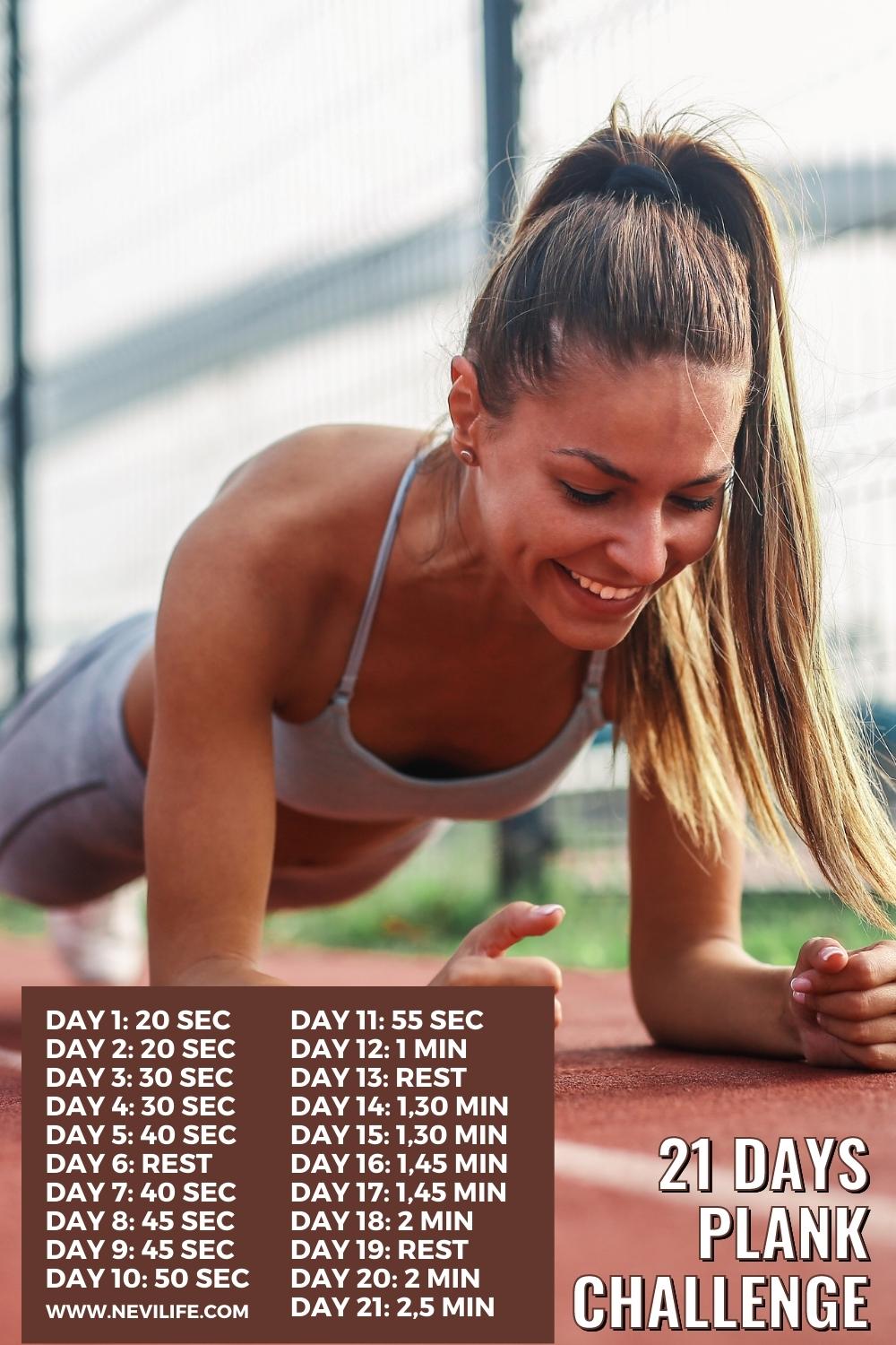 21 Days Plank Challenge