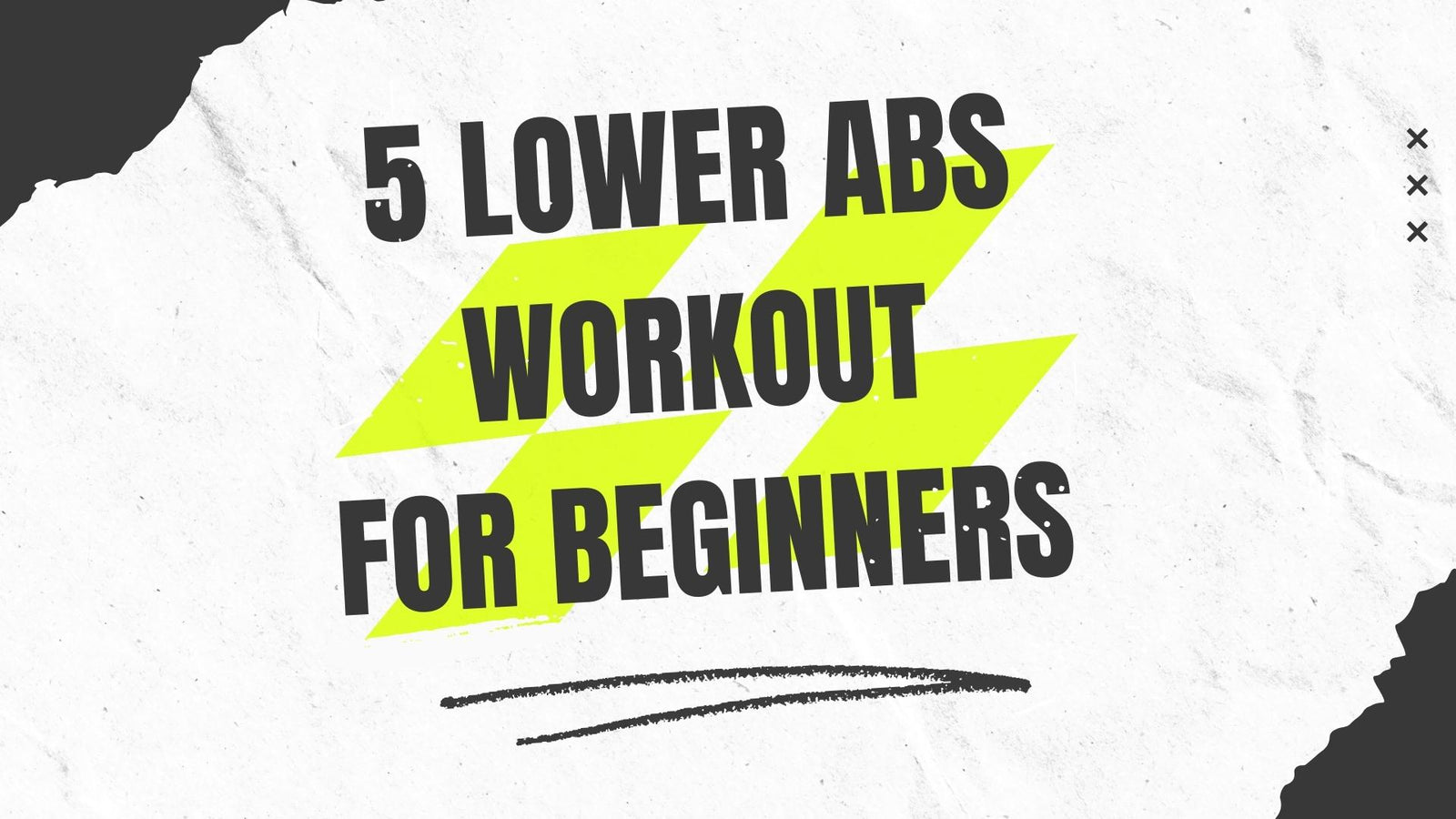 5 lower abs workout for beginners