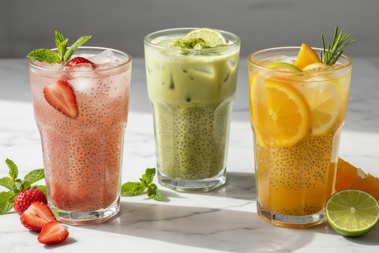 Sip on Hydration: 3 Refreshing Chia Seed Iced Drink Recipes for Summer Vibe