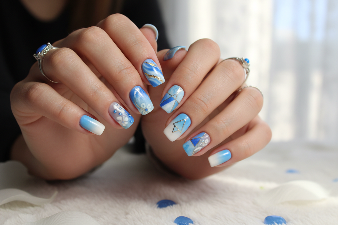 Stunning Blue and White Nails: The Ultimate Aesthetic for Every Season