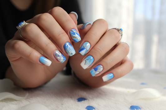 Stunning Blue and White Nails: The Ultimate Aesthetic for Every Season
