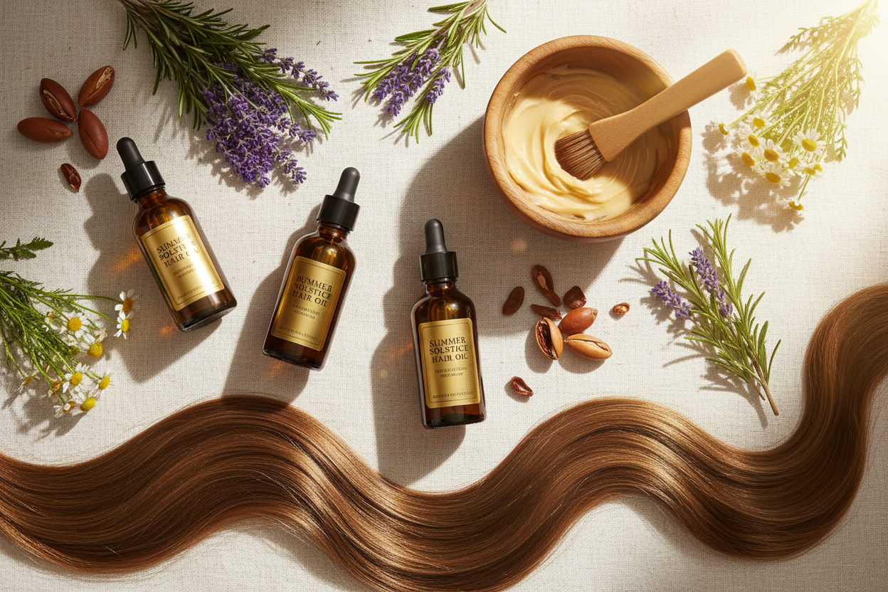 Sun-Proof Your Strands: The Ultimate Herbal Oil Hair Mask Routine for Summer