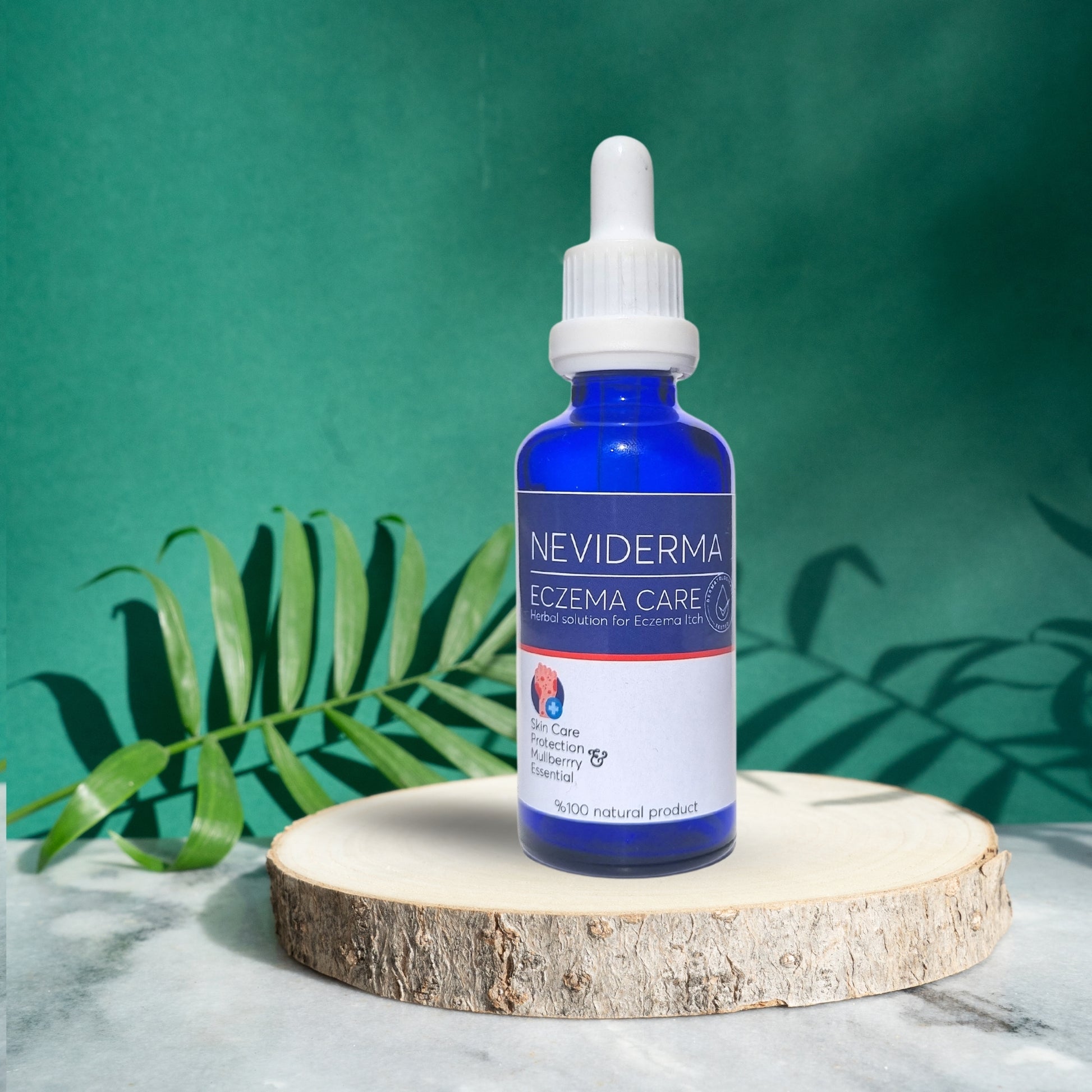 Neviderma Eczema Care Oil: A Natural Approach Neviderma Eczema Care Oil offers a gentle and effective approach to managing eczema symptoms. Our oil is formulated with a blend of carefully selected botanicals, including mulberry and lavender oils, known for their potential skin-soothing properties.