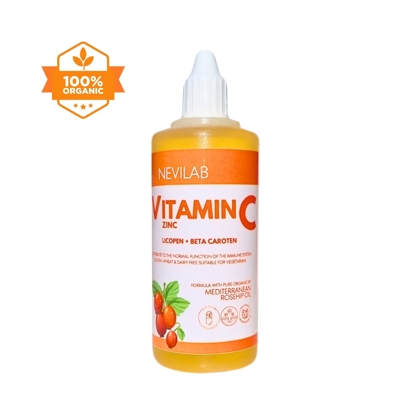 Nevilab Vitamin C & Zinc Oil-Based Supplement 100 ml