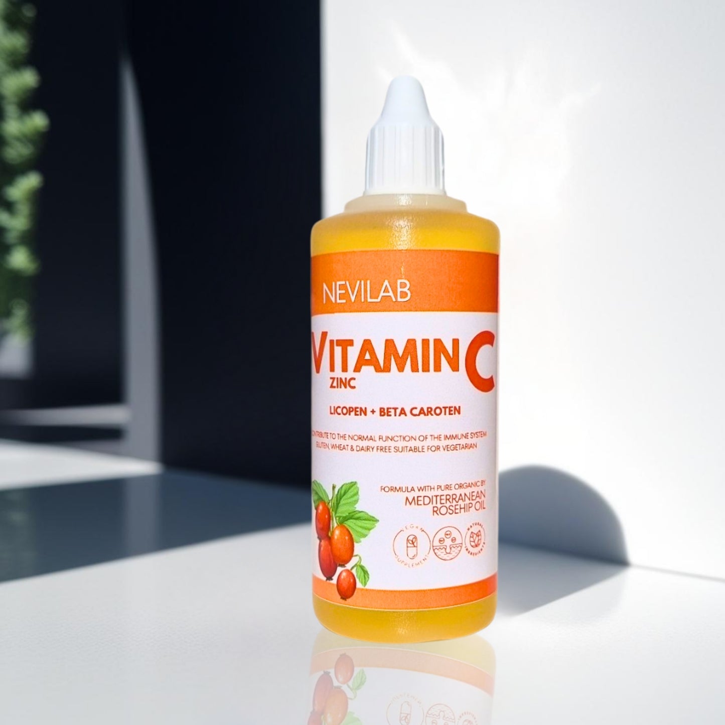 Nevilab Vitamin C & Zinc Oil-Based Supplement 100 ml