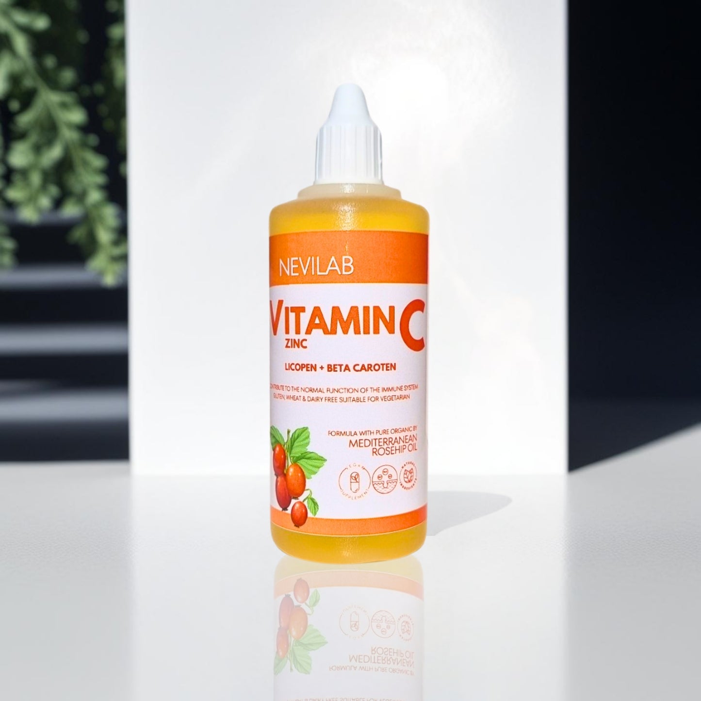 Nevilab Vitamin C & Zinc Oil-Based Supplement 100 ml