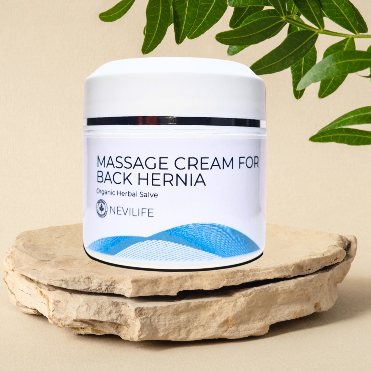 Back hernia massage cream for back pain relief.